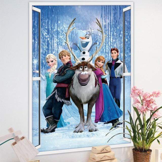 Smaak Rationeel persoonlijkheid Elsa Anna princess wall stickers Disney Frozen wall decals. | Save 40% Today