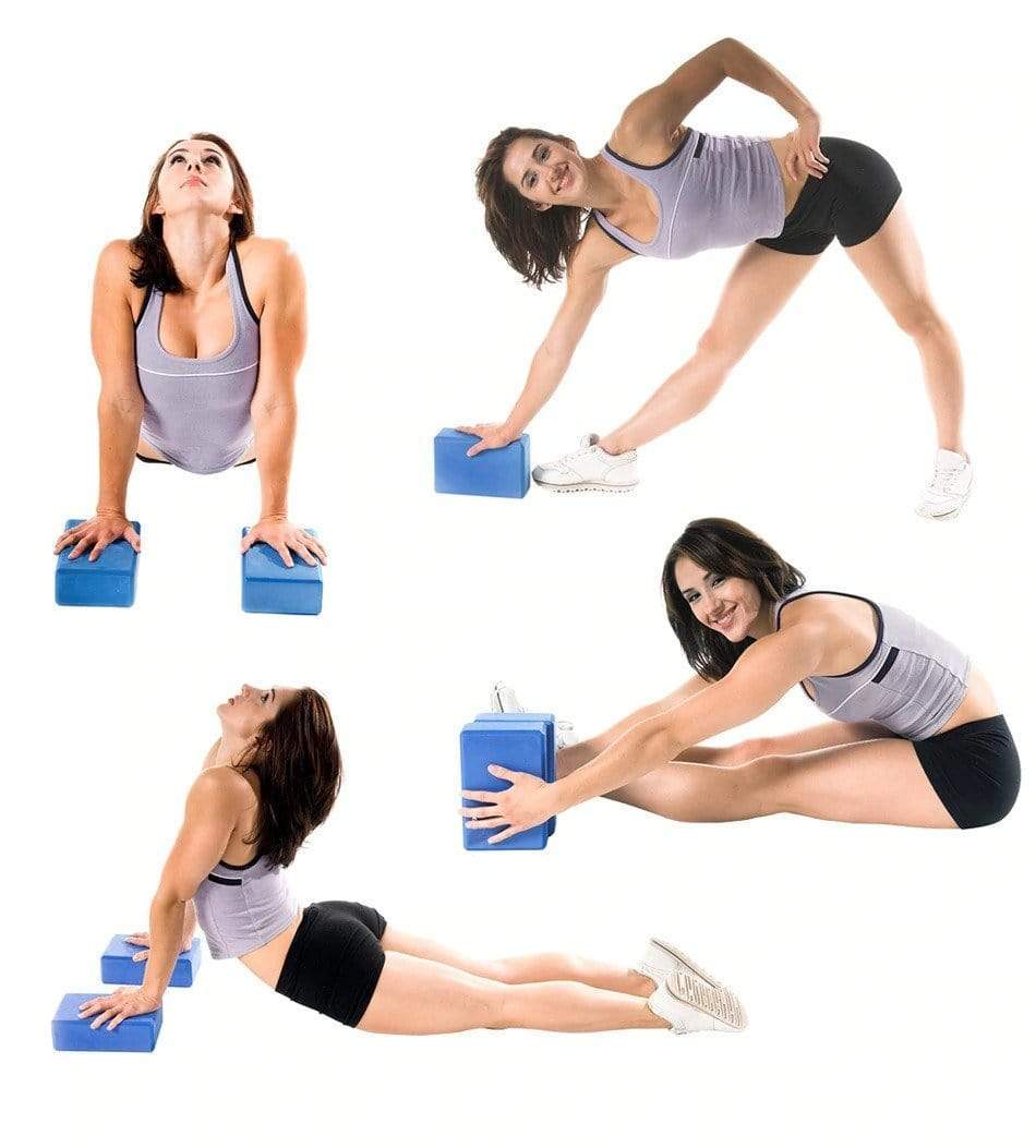 MICRODRY - Stretching & Exercise Foam Blocks, Yoga, Pilates Equipment for Home  Workouts, Fitness Accessories for Home