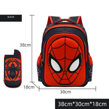 Load image into Gallery viewer, Disney Spiderman School Bag Pencil Case Captain America Children Cute Anime Figure Backpack Boys Primary Kids Kindergarten Gift