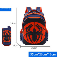 Load image into Gallery viewer, Disney Spiderman School Bag Pencil Case Captain America Children Cute Anime Figure Backpack Boys Primary Kids Kindergarten Gift