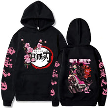 Load image into Gallery viewer, Harajuku Demon Slayer Plus Size Hoodie Kamado Nezuko Graphic Print