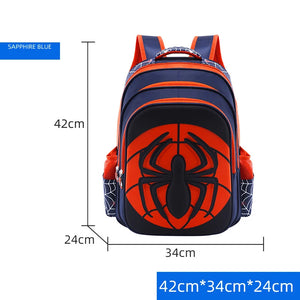 Disney Spiderman School Bag Pencil Case Captain America Children Cute Anime Figure Backpack Boys Primary Kids Kindergarten Gift