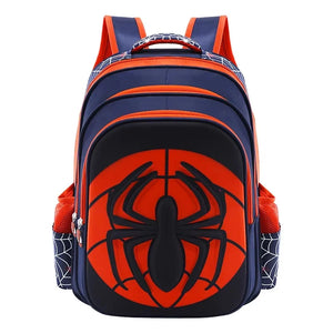 Disney Spiderman School Bag Pencil Case Captain America Children Cute Anime Figure Backpack Boys Primary Kids Kindergarten Gift