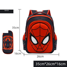 Load image into Gallery viewer, Disney Spiderman School Bag Pencil Case Captain America Children Cute Anime Figure Backpack Boys Primary Kids Kindergarten Gift