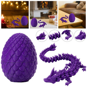 3D Printed Dragon Egg and Dragon Set