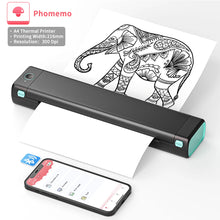 Load image into Gallery viewer, A4 Portable Thermal Printer,Supports 8.26&quot;x11.69&quot; A4 Thermal Paper,Wireless Mobile Travel Printers for Car &amp; Office