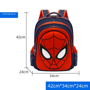 Disney Spiderman School Bag Pencil Case Captain America Children Cute Anime Figure Backpack Boys Primary Kids Kindergarten Gift