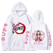 Load image into Gallery viewer, Harajuku Demon Slayer Plus Size Hoodie Kamado Nezuko Graphic Print