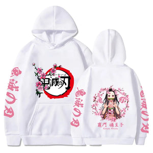 Harajuku Demon Slayer Plus Size Hoodie Kamado Nezuko Graphic Print