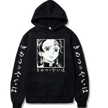 Load image into Gallery viewer, Harajuku Demon Slayer Plus Size Hoodie Kamado Nezuko Graphic Print