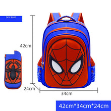 Load image into Gallery viewer, Disney Spiderman School Bag Pencil Case Captain America Children Cute Anime Figure Backpack Boys Primary Kids Kindergarten Gift