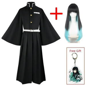 Tokitou Muichirou Cosplay Costume Anime Demon Slayer Cosplay Kimetsu No Yaiba Kisatsutai Uniform Wig Halloween Party Cloth