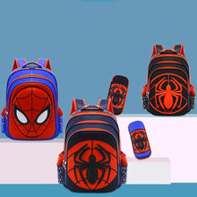 Load image into Gallery viewer, Disney Spiderman School Bag Pencil Case Captain America Children Cute Anime Figure Backpack Boys Primary Kids Kindergarten Gift