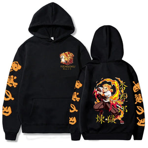 Harajuku Demon Slayer Plus Size Hoodie Kamado Nezuko Graphic Print