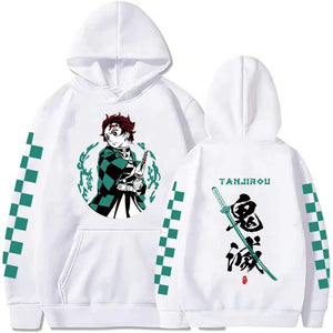 Harajuku Demon Slayer Plus Size Hoodie Kamado Nezuko Graphic Print