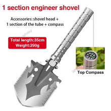 Load image into Gallery viewer, Multifunctional Outdoor Shovel 1/2/4-Section Pipe Fishing Folding Shovel Outdoor Camping Shovel Camping Shovel Garden Dig Tools