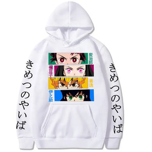 Harajuku Demon Slayer Plus Size Hoodie Kamado Nezuko Graphic Print