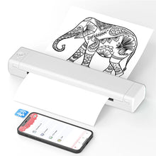 Load image into Gallery viewer, A4 Portable Thermal Printer,Supports 8.26&quot;x11.69&quot; A4 Thermal Paper,Wireless Mobile Travel Printers for Car &amp; Office