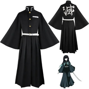 Tokitou Muichirou Cosplay Costume Anime Demon Slayer Cosplay Kimetsu No Yaiba Kisatsutai Uniform Wig Halloween Party Cloth