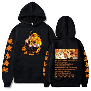 Harajuku Demon Slayer Plus Size Hoodie Kamado Nezuko Graphic Print