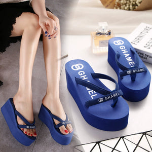 Thick Sole European and American-Style Wedge Sandals Non Slip