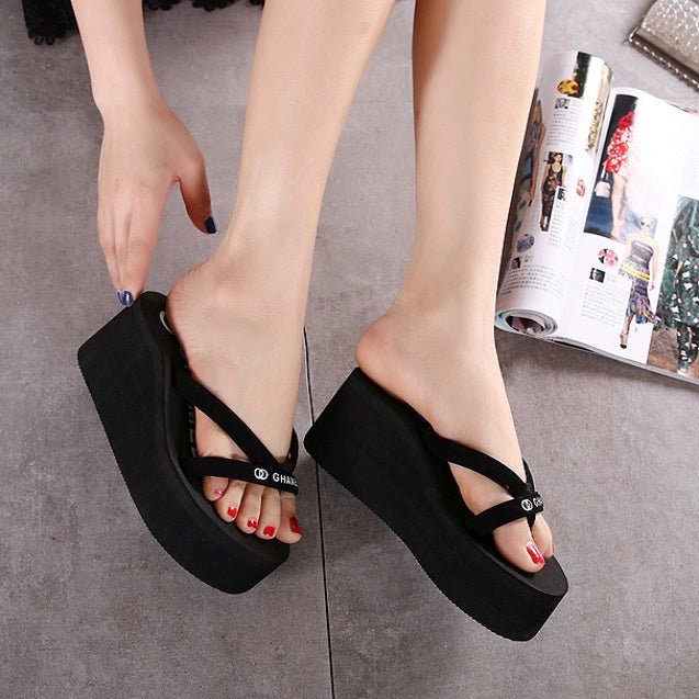 Thick Sole European and American-Style Wedge Sandals Non Slip