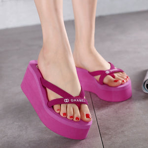 Thick Sole European and American-Style Wedge Sandals Non Slip