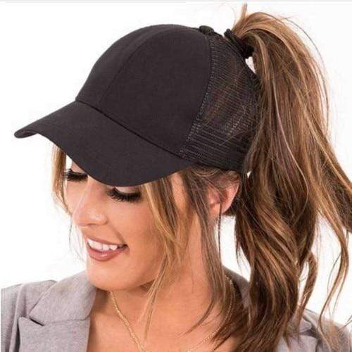 GAOKE High Ponytail Baseball Cap for Women High Bun Mesh Cap